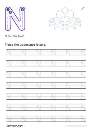 Alphabet Tracing Worksheets 14