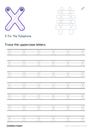 Alphabet Tracing Worksheets 24