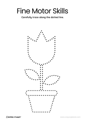 Spring Tracing Worksheets 5