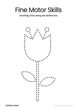 Spring Tracing Worksheets 9