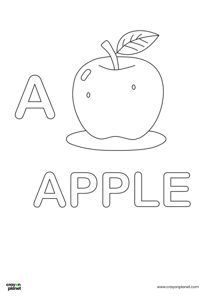 A alphabet tracing coloring pages
