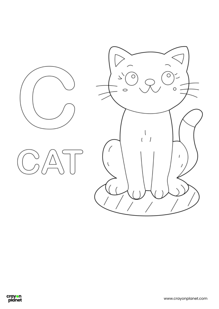 C Letter Coloring Pages