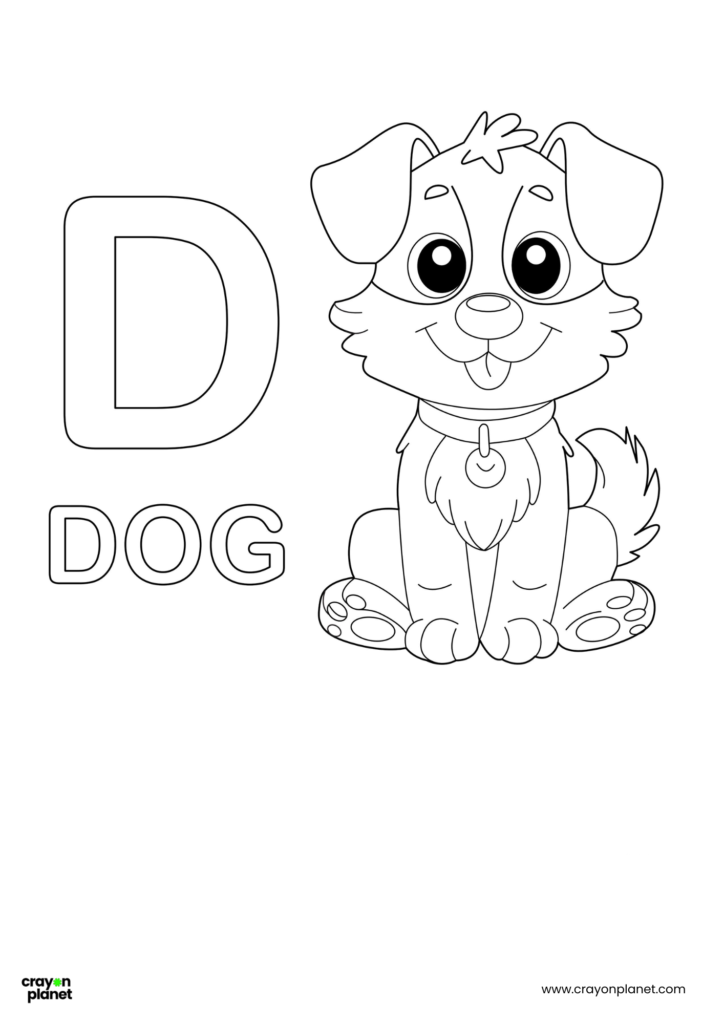 D Letter Coloring Pages