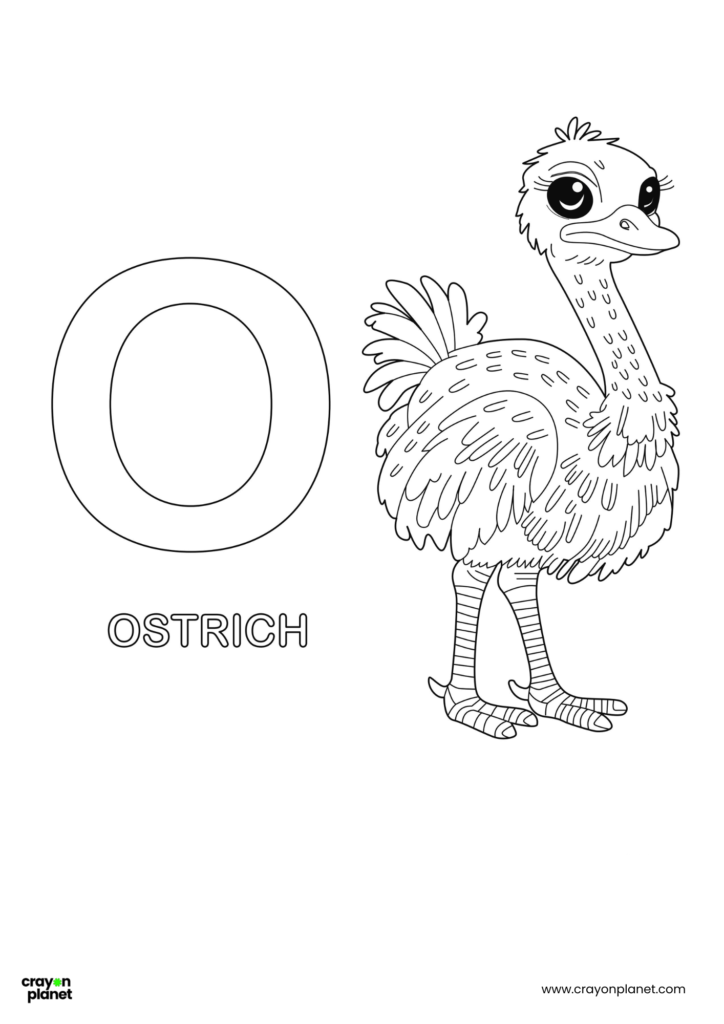O Letter Coloring Pages