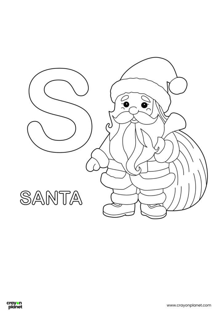 S Letter Coloring Pages