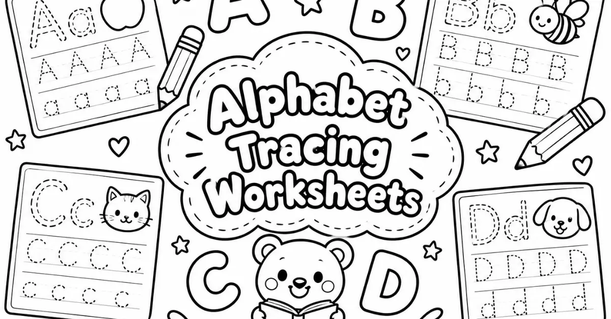 alphabet tracing worksheets