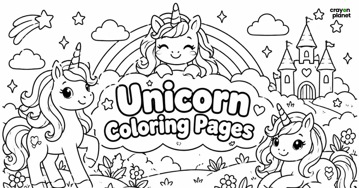 unicorn coloring pages
